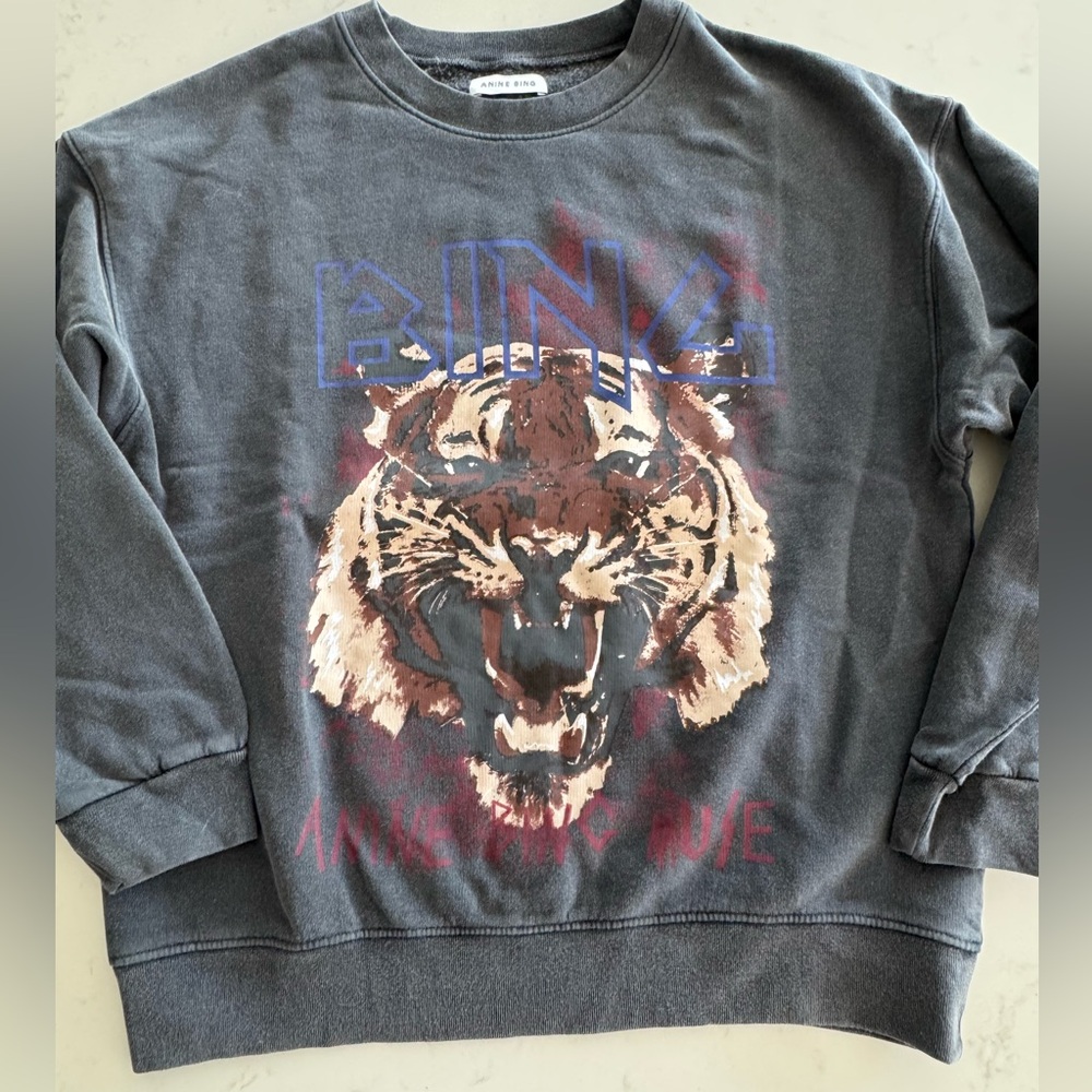Anine Bing Charcoal sweatshirt size xs never worn